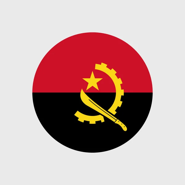 Národní vlajka Angola — Stockový vektor