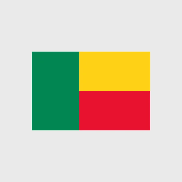 Drapeau national du Bénin — Image vectorielle