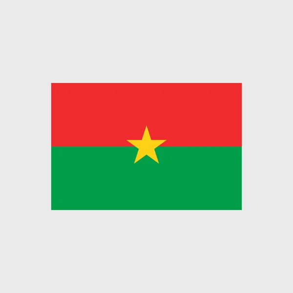 Burkina Fasos flagga — Stock vektor