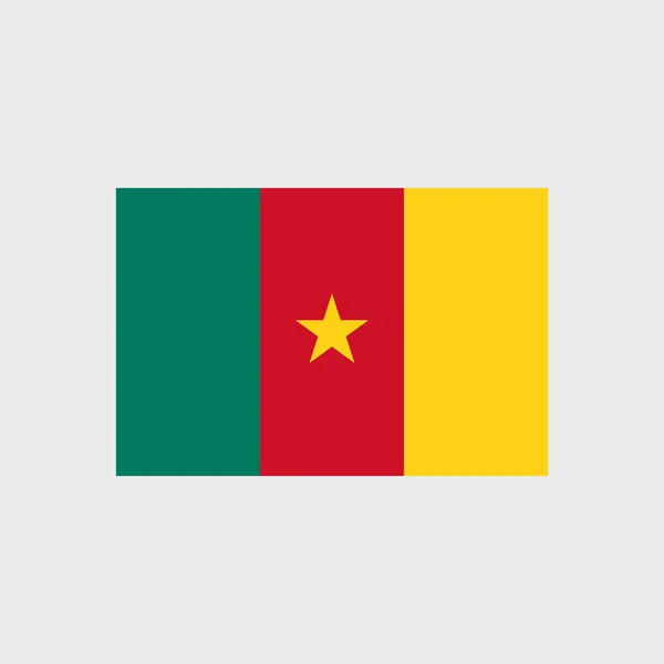 Drapeau national Cameroun — Image vectorielle