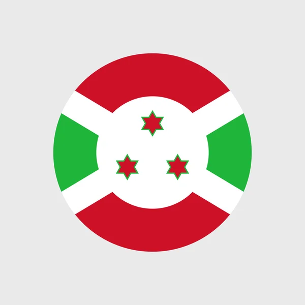 Bandeira nacional do Burundi — Vetor de Stock