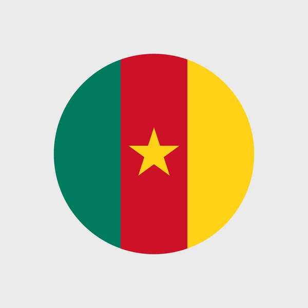 Bandiera Nazionale del Camerun — Vettoriale Stock