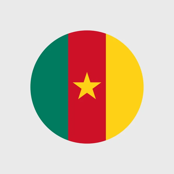 Drapeau national Cameroun — Image vectorielle