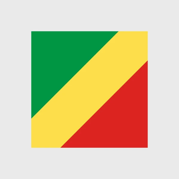 Flaga Republiki Konga krajowych — Wektor stockowy
