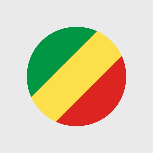 Drapeau République du Congo national — Image vectorielle