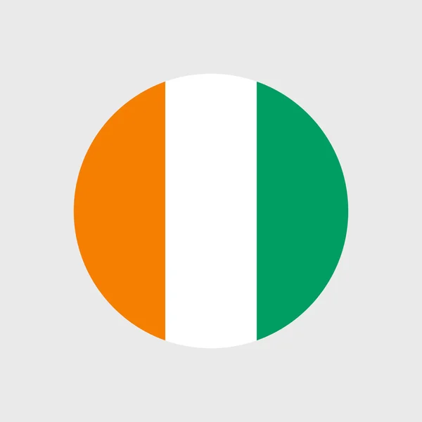 Costa de Marfil bandera nacional — Vector de stock