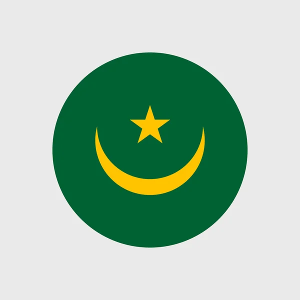 Mauritania Bandera Nacional — Vector de stock