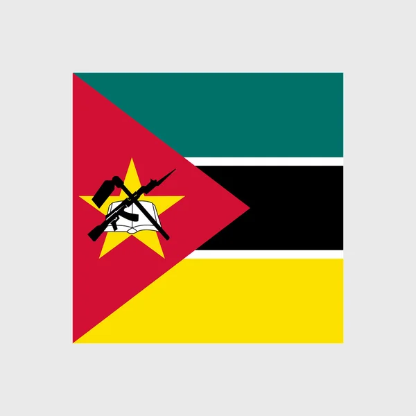Bandeira Nacional de Moçambique — Vetor de Stock