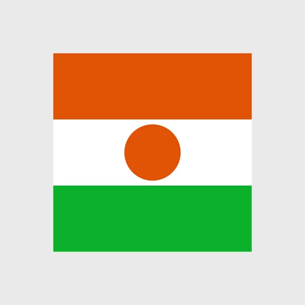 Národní vlajka Nigeru — Stockový vektor