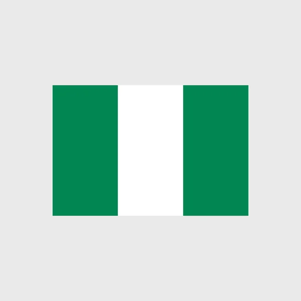 Nigerianische Nationalflagge — Stockvektor