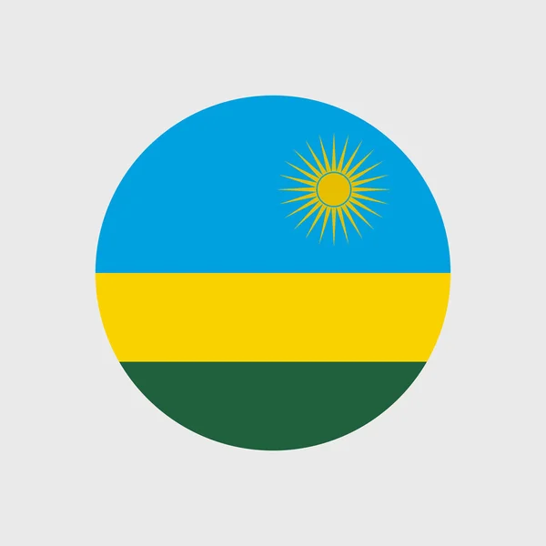Nationale vlag van Rwanda — Stockvector