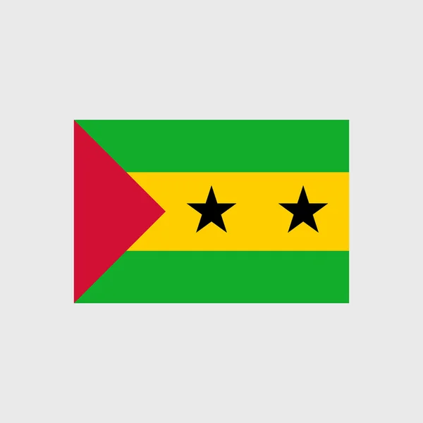 Flaga narodowa Wyspy Świętego Tomasza i Książęca — Wektor stockowy