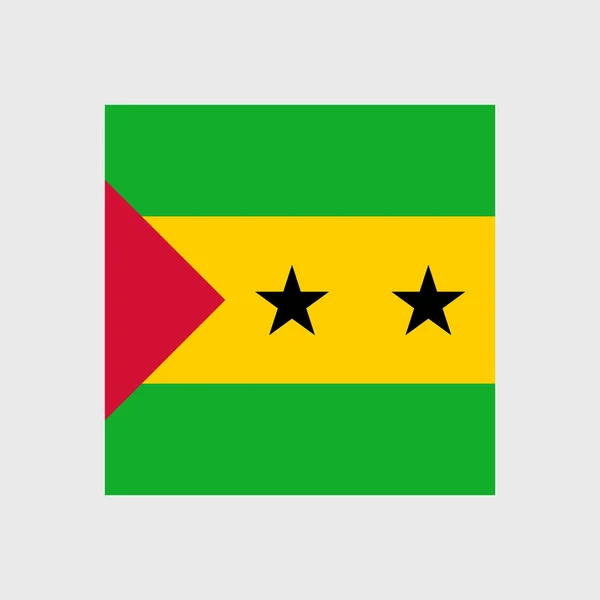 Sao Tome and Principe national flag — Stock Vector