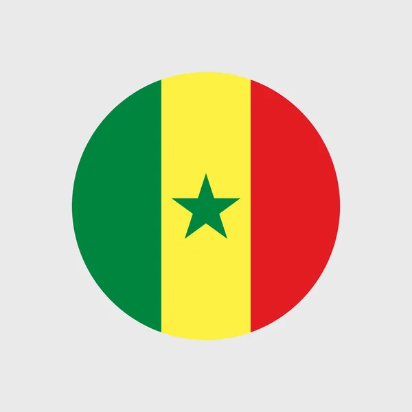 Flaga Senegalu — Wektor stockowy