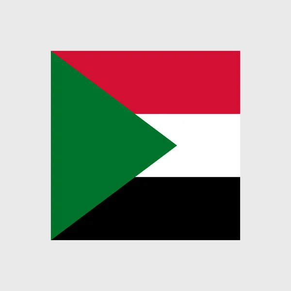 Bandera Nacional de Sudán — Vector de stock