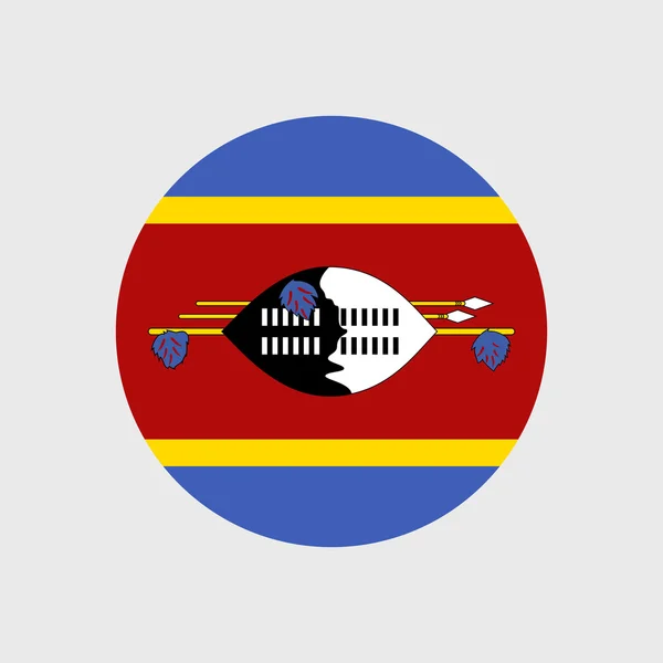 Nationale vlag van Swaziland — Stockvector