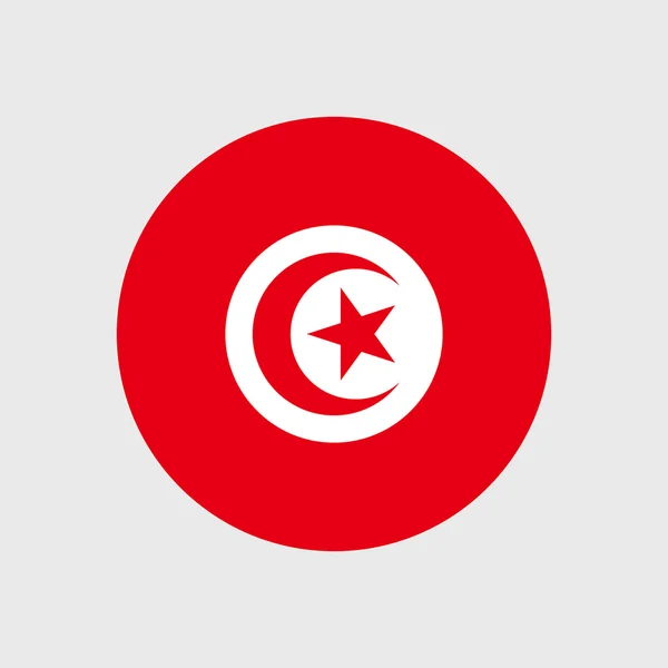 Bandiera nazionale della Tunisia — Vettoriale Stock