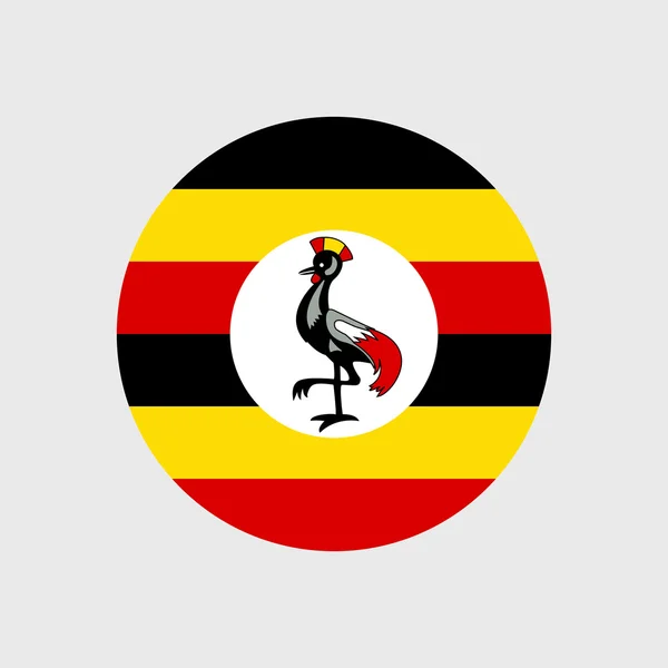 Ugandische Nationalflagge — Stockvektor