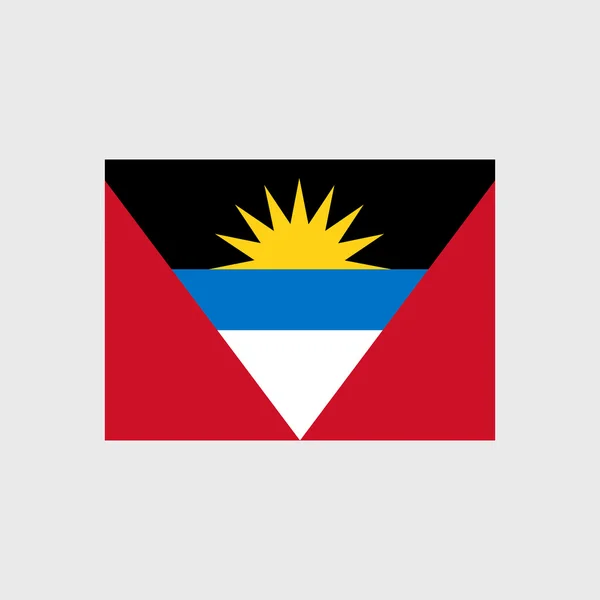 Antigua und Barbuda Nationalflagge — Stockvektor