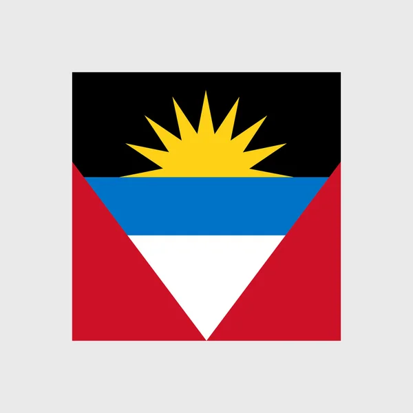 Nationale vlag van Antigua en barbuda — Stockvector