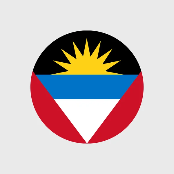 Nationale vlag van Antigua en barbuda — Stockvector