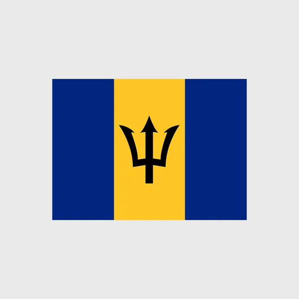 Barbados flagga — Stock vektor