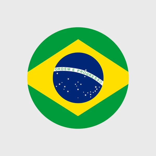 Drapeau national Brésil — Image vectorielle