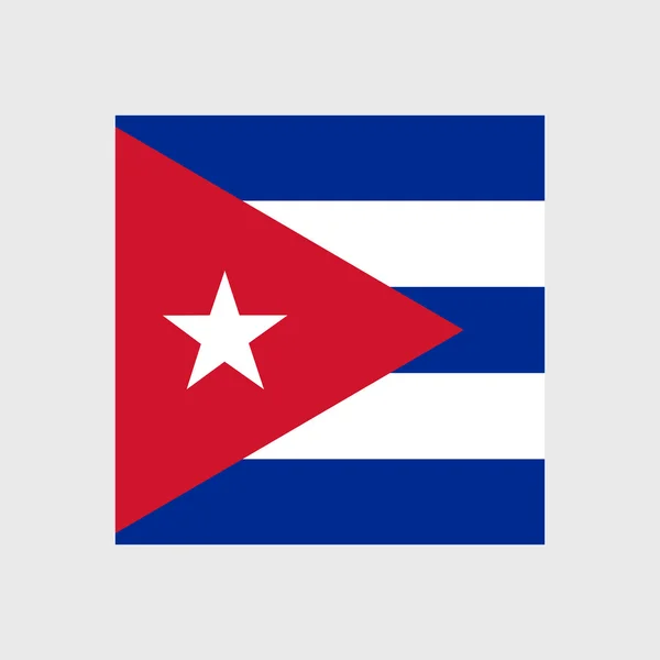 Bandeira nacional de Cuba — Vetor de Stock