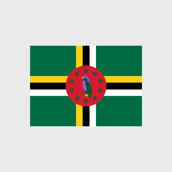 Dominica-Nationalflagge — Stockvektor