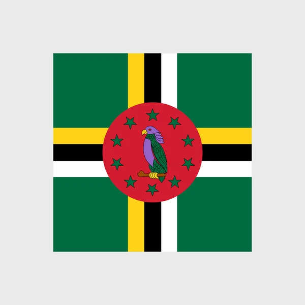 도미니카의 국기 — 스톡 벡터