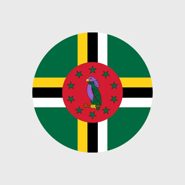 Nationale vlag van Dominica — Stockvector