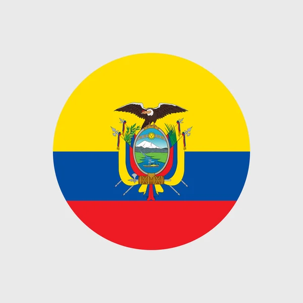 Національний прапор Еквадору — стоковий вектор