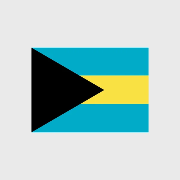 Nationalflagge der Bahamas — Stockvektor