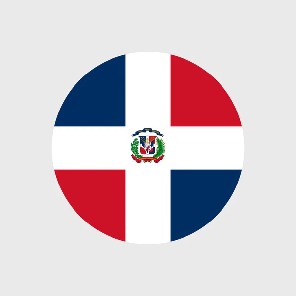 Bandeira nacional da República Dominicana — Vetor de Stock