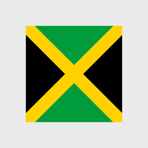 Bandera Nacional de Jamaica — Vector de stock