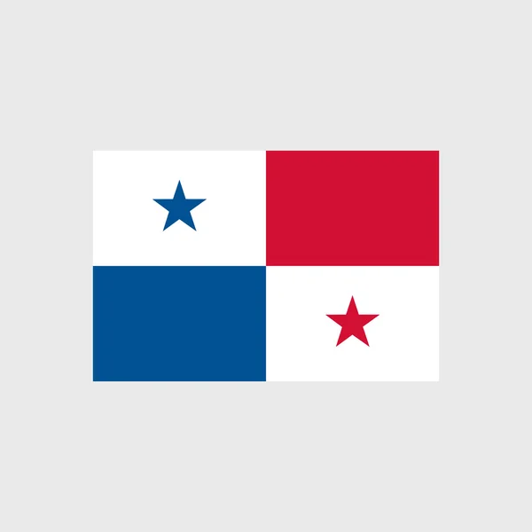 Bandeira Nacional do Panamá — Vetor de Stock