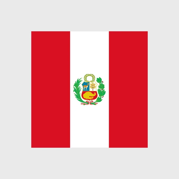 Bandera Nacional de Perú — Vector de stock