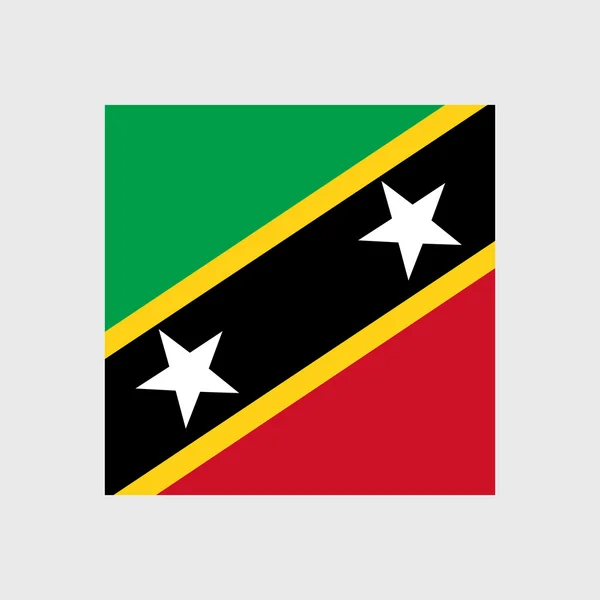 Saint Kitts and Nevis national flag — Stock Vector
