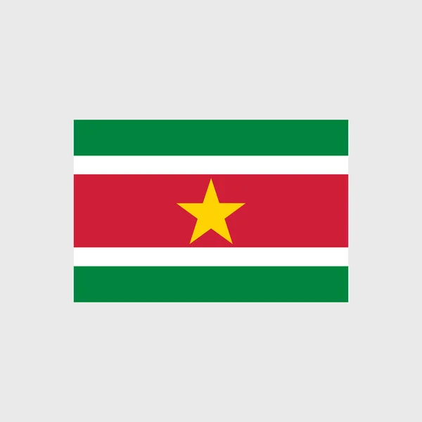 Surinams flagga — Stock vektor
