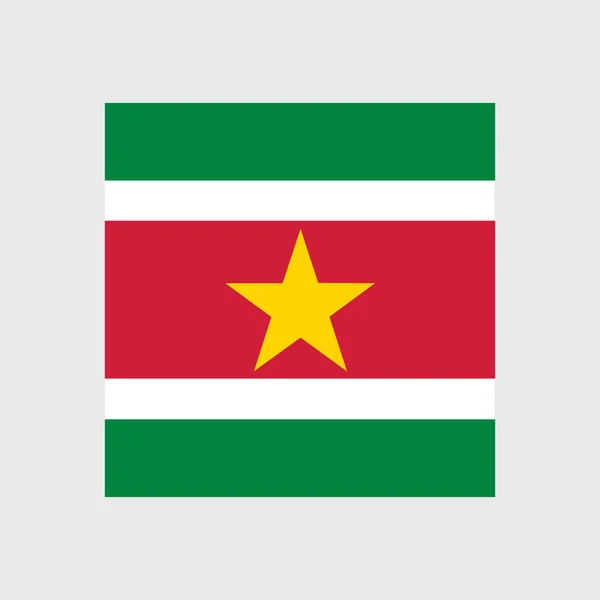 Nationale vlag van Suriname — Stockvector