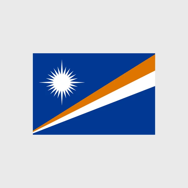 Státní vlajka Marshallových ostrovů — Stockový vektor