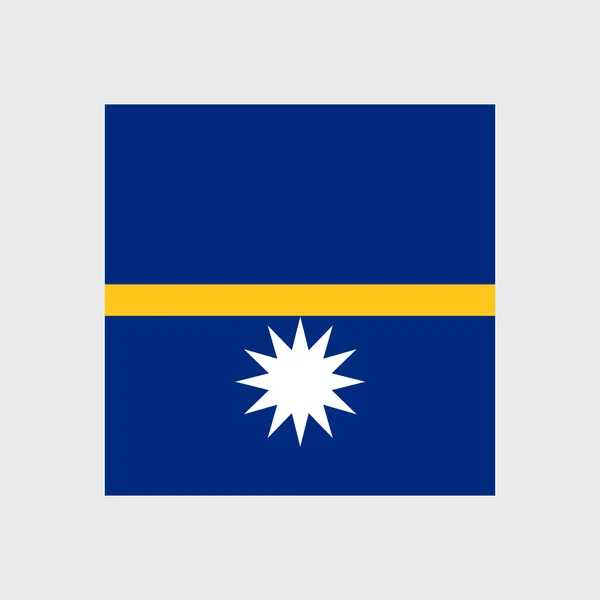 Bandeira Nacional de Nauru — Vetor de Stock