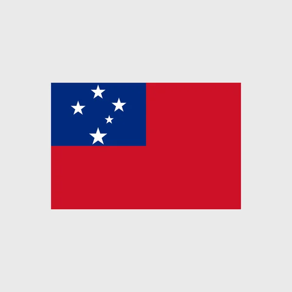Національний прапор Самоа — стоковий вектор