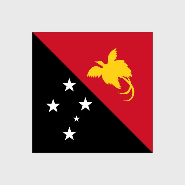 Papua Nya Guineas flagga — Stock vektor