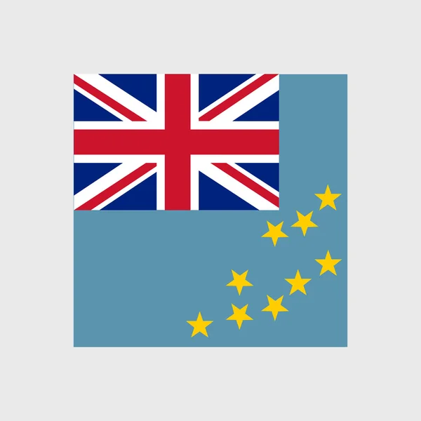 Tuvalus flagga — Stock vektor