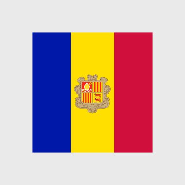 Andorra national flag clipart