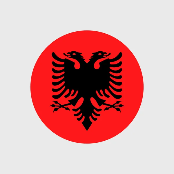 Nationale vlag van Albanië — Stockvector