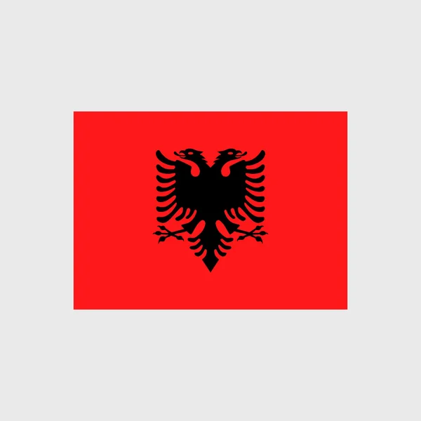 Bandeira nacional da Albânia —  Vetores de Stock