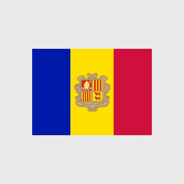 Andorra flagga — Stock vektor