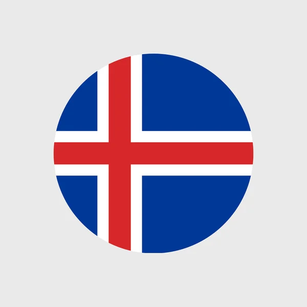 Islandia bandera nacional — Vector de stock
